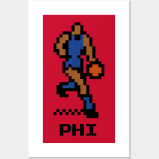 8-Bit Basketball - Philadelphia Posters and Art